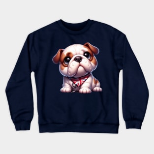 Cute English Bulldog Puppy Crewneck Sweatshirt